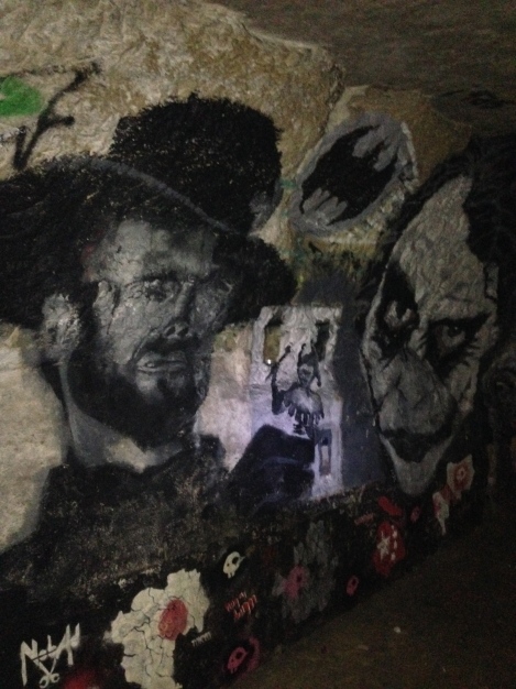 Movie Chamber Catacomb Art: Clint Eastwood & Bat Man