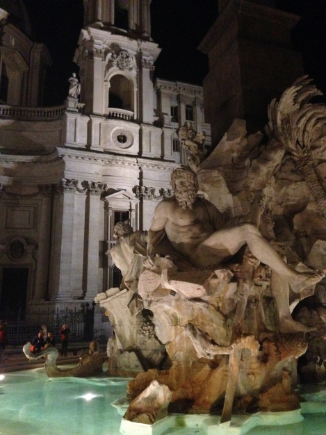 Fontana dei Quattro Fiumi designed by Gian Lorenzo Bernini for Pope Innocent X